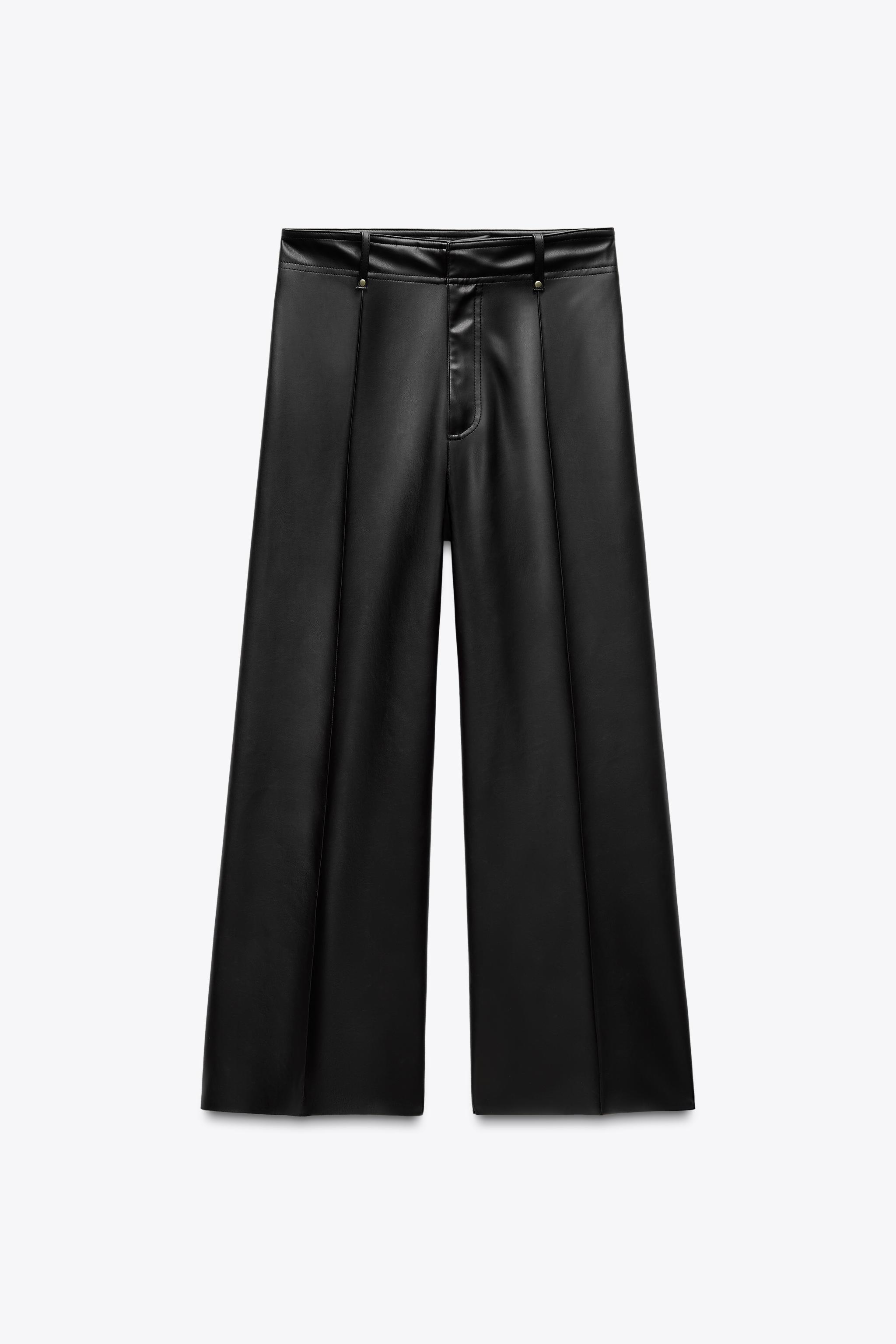 Finta Pelle Zara Pantaloni Pelle Nera Pantaloni Zara Ecopelle